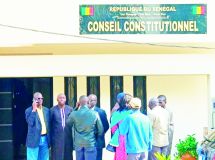 Les sept juges du Conseil constitutionnel du Sénégal.