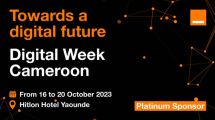 ORANGE CAMEROUN SPONSOR PLATINUM DU DIGITAL WEEK