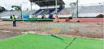 Complexe multisports de l’Université d'Ebolowa: Le gazon synthétique installé