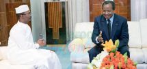 Arrivé à Yaoundé hier en fin de matinée, le président de Transition, président de la République et chef de l’Etat tchadien, le général Mahamat Idriss Deby s’est longuement entretenu hier soir au Palais de l’Unité avec son homologue camerounais, Paul Biya.