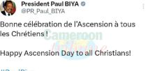 Ascension: Les voeux du président