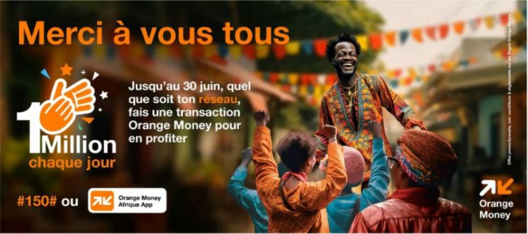 Orange Money dit « Merci » à ses clients à coup de millions !