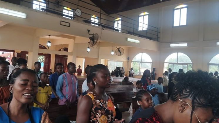 Evangelizing lost souls and loving neighbors as themselves as they await Easter Sunday.