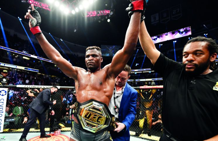 Ngannou defended his title buoyantly.