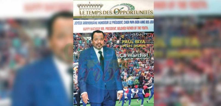La relation entre Paul Biya et la jeunesse est le sujet à la Une de la dernière édition du magazine « Le temps des opportunités », publié par le Cabinet civil de la présidence de la République.