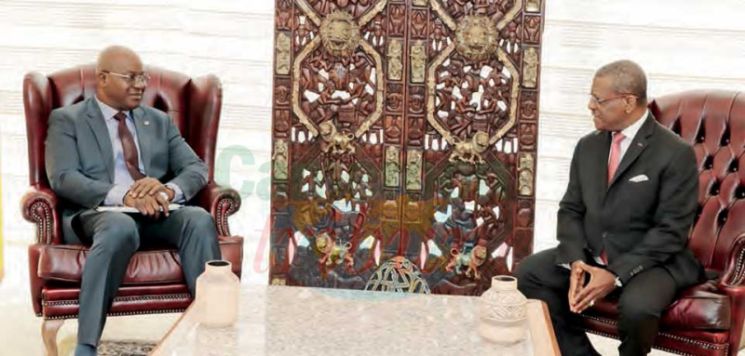 Prime Minister Head of Government? Joseph Dion Ngute, yesterday held discussions with the Acting Director General of the African Development Bank for Central Africa, Solomane Kone.