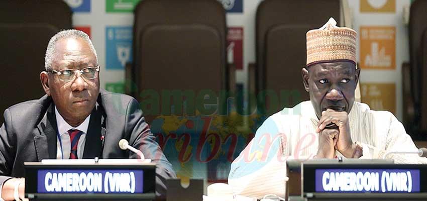 L-R: Jean Tchoffo, Secretary General of MINEPAT, and Minister Alamine Ousmane Mey.