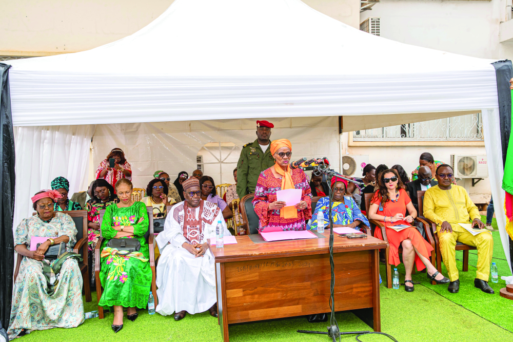 Minister Marie Therese Abena Ondoa calls on the population to join forces in ending FGM. Minister Marie Therese Abena Ondoa calls on the population to join forces in ending FGM.