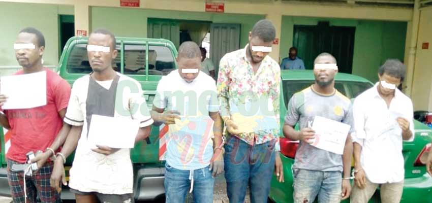Braquages à Douala : six suspects interpellés Braquages à Douala : six suspects interpellés