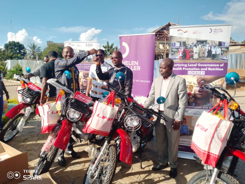 Helen Keller International donated equipment to foster project implementation. Helen Keller International donated equipment to foster project implementation.