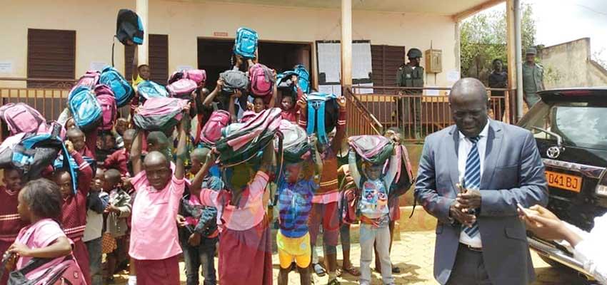 Bamenda I D.O went encouraging education on day one Bamenda I D.O went encouraging education on day one