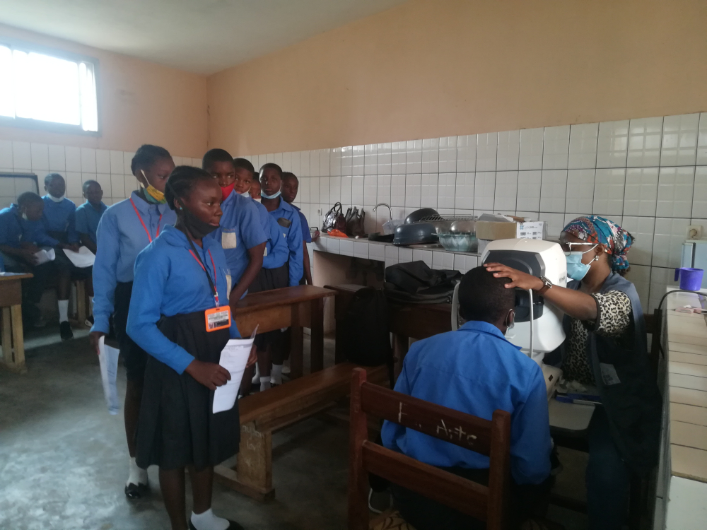 Evidence so far shows that many school children need glasses to correct refractive errors. Evidence so far shows that many school children need glasses to correct refractive errors.