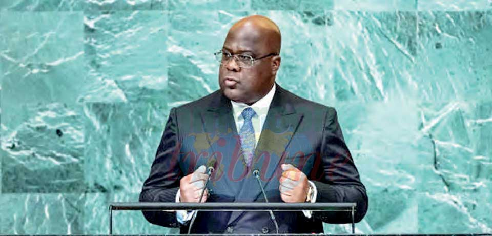 Retrait de la force des Nations Unies : Félix Tshisekedi insiste Retrait de la force des Nations Unies : Félix Tshisekedi insiste