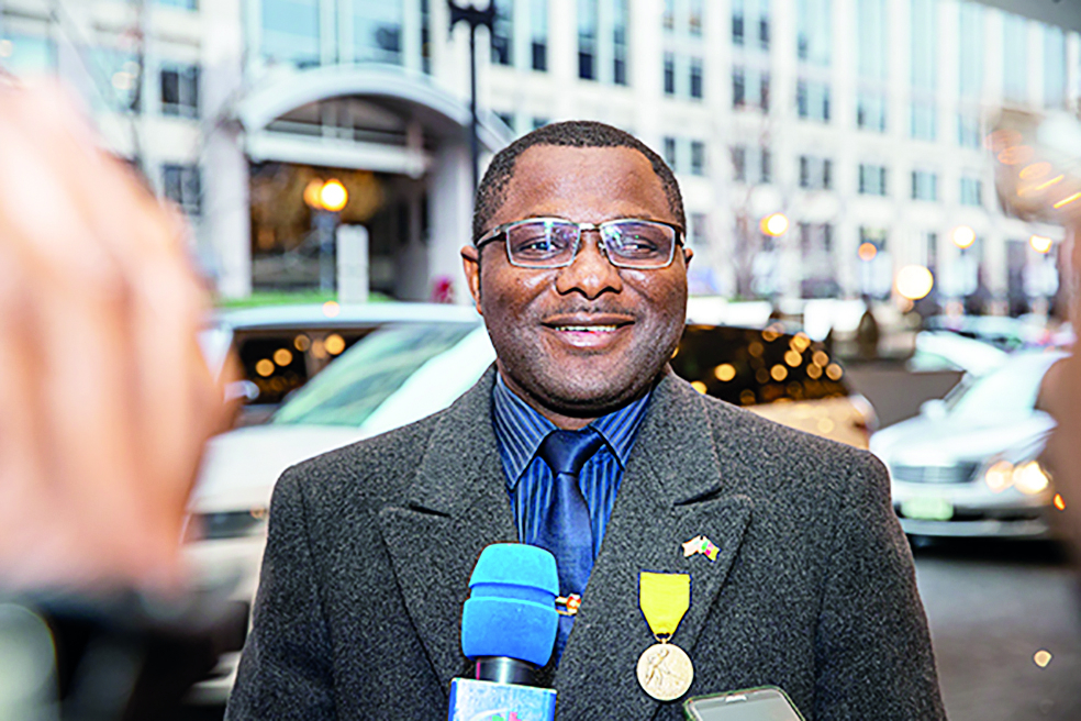 Fabian Lyonga, président de la Jeunesse camerounaise de la diaspora aux Etats-Unis.