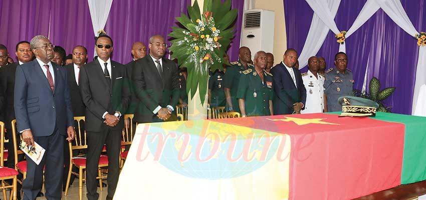 Paying tribute to an Army General who devoted his time to protecting the territorial integrity of Cameroon. Paying tribute to an Army General who devoted his time to protecting the territorial integrity of Cameroon.