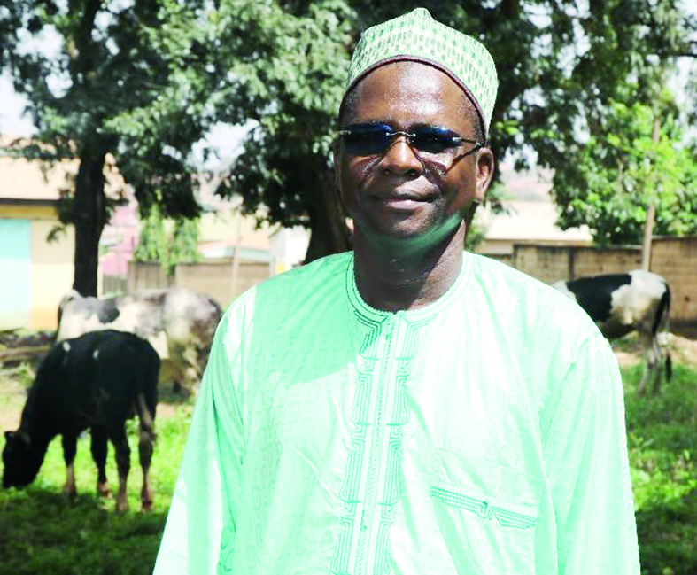 Ismaila Bello, président de l’Association des éleveurs des montbéliardes du Cameroun. Ismaila Bello, président de l’Association des éleveurs des montbéliardes du Cameroun.