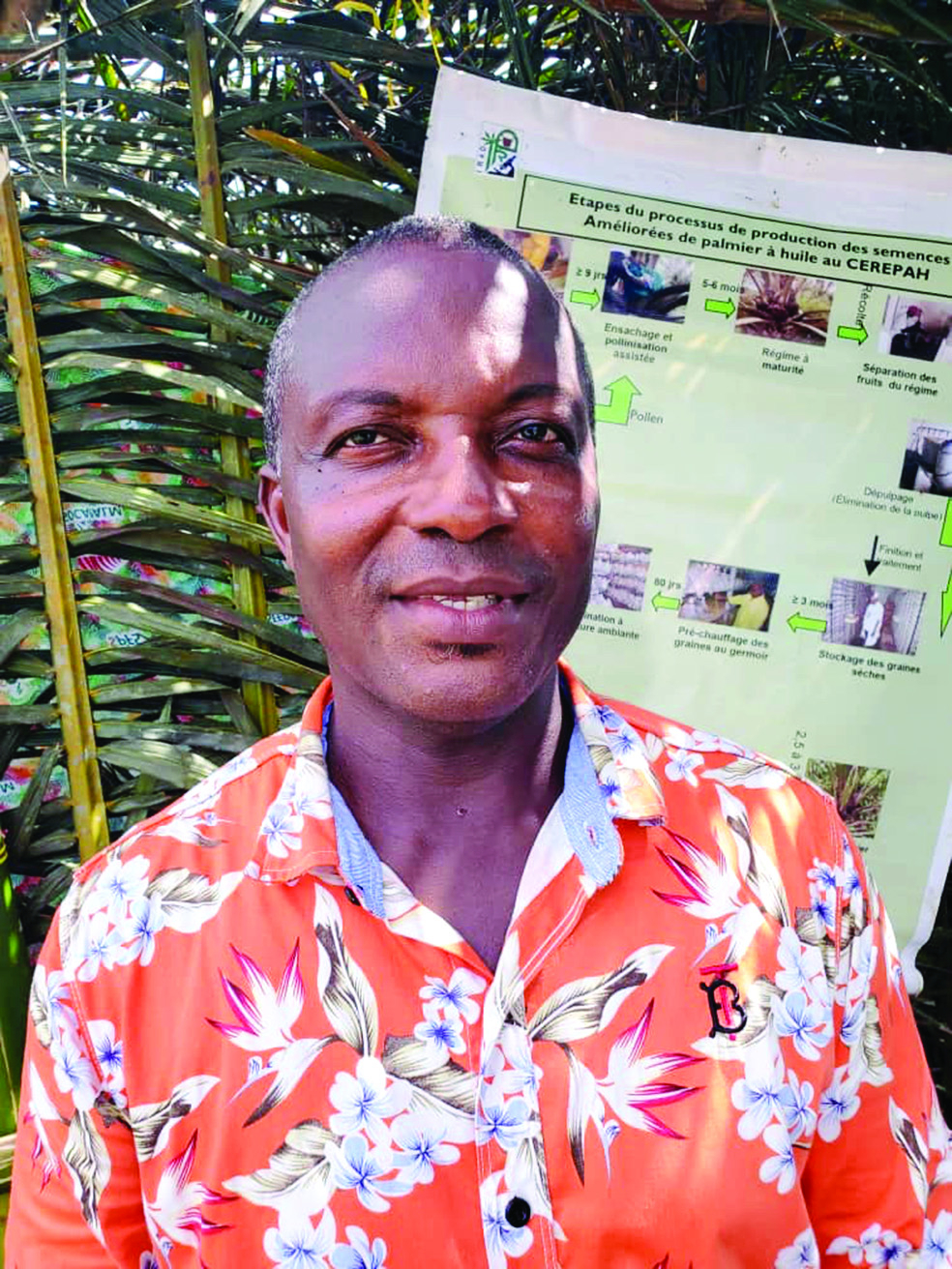 Dr Armand Nsimi Mva, chef de station spécialisée sur le palmier à huile de la Dibamba.