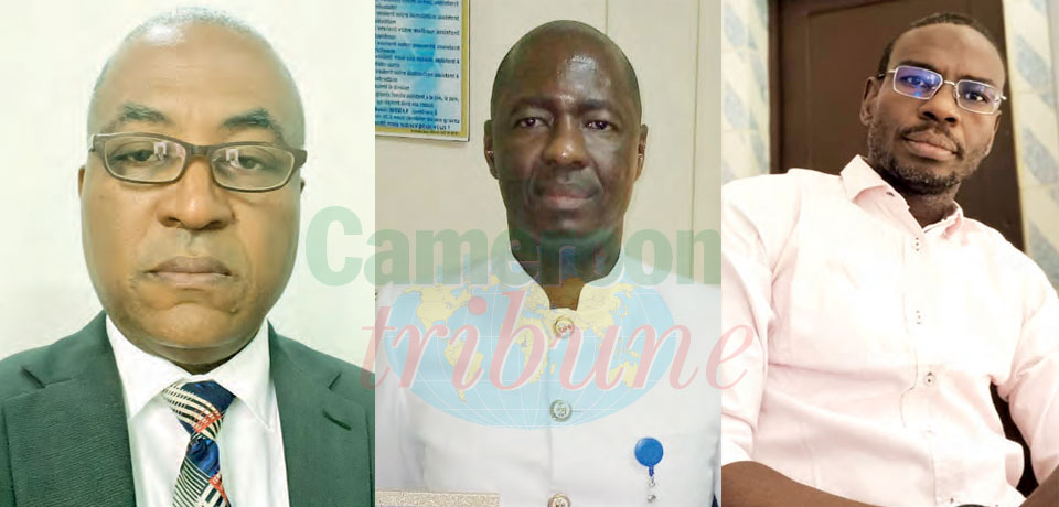 Pr. Pierre Ongolo Zogo (Hôpital central). - Dr Daniel Ekoua (Jamot). - Dr Bonaventure Hollong Garoua (Cury). - Pr. Pierre Ongolo Zogo (Hôpital central). - Dr Daniel Ekoua (Jamot). - Dr Bonaventure Hollong Garoua (Cury).