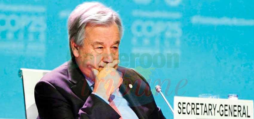 Antonio Guterres s’est dit déçu par l’issue des assises de Madrid.