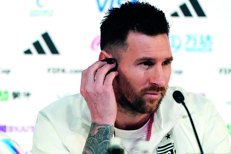 Lionel Messi, capitaine de l’Argentine.