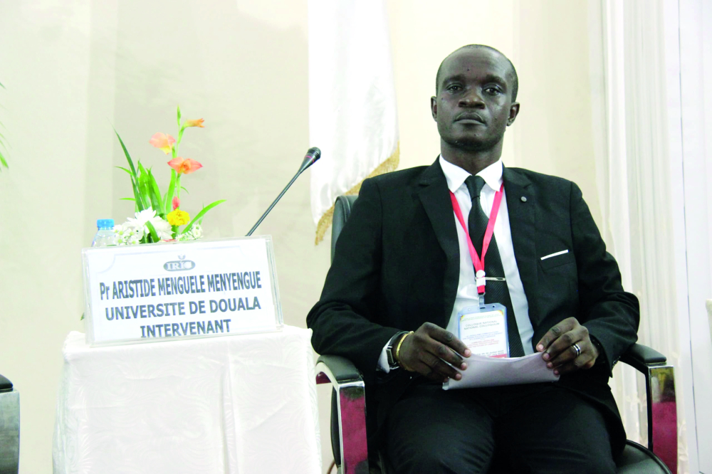 Pr. Aristide Menguele, enseignant de science politique, Université de Douala. Pr. Aristide Menguele, enseignant de science politique, Université de Douala.