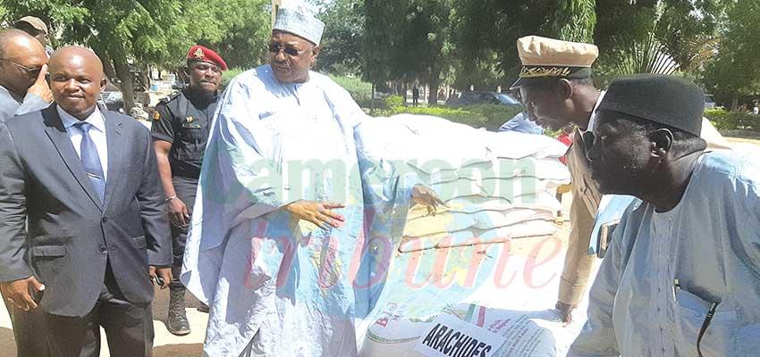 Un arrêt sur image des dons remis vendredi dernier à Maroua.