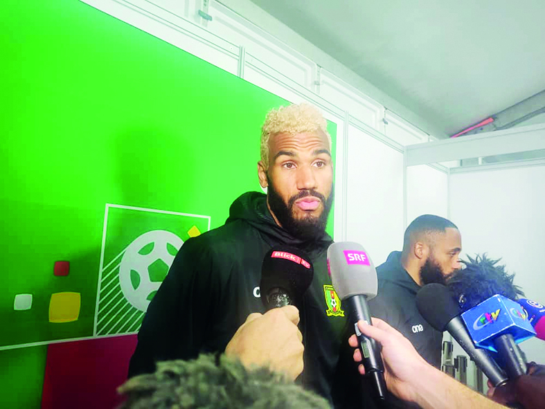 Eric-Maxim Choupo Moting, attaquant des Lions indomptables.