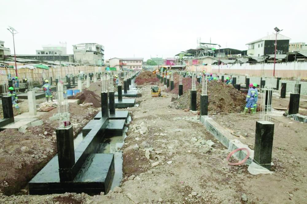 Reconstruction du Marché Congo : les fondations sortent de terre Reconstruction du Marché Congo : les fondations sortent de terre