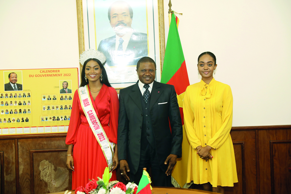 Ministère des Transports : visite remarquée de Miss Cameroun
