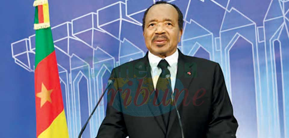 Message : Paul Biya s’adresse aux Camerounais