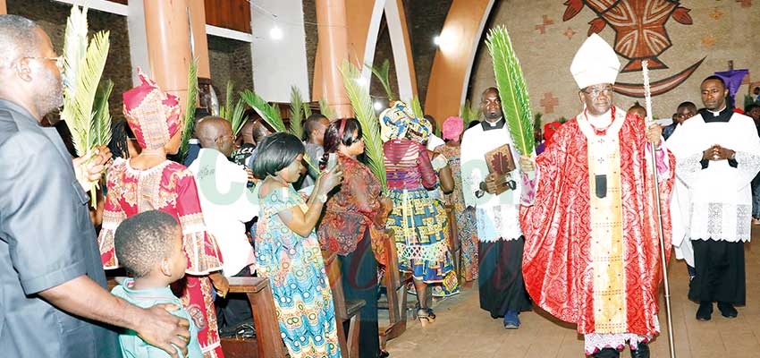 Dimanche des rameaux: Mgr jean Mbarga invite les fidèles à être de bons chrétiens