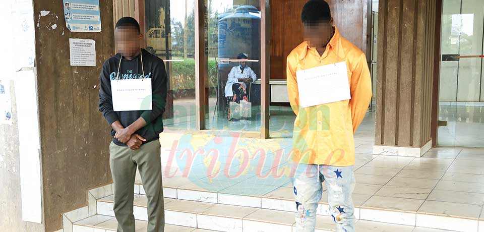 Ngwa Eugene Nyambi, 22 ans et Nguefack Awoukeng, 23 ans ont été interpellés les 2 et 6 octobre derniers à Yaoundé. Ils se faisaient passer pour des agents d’établissement des passeports.
