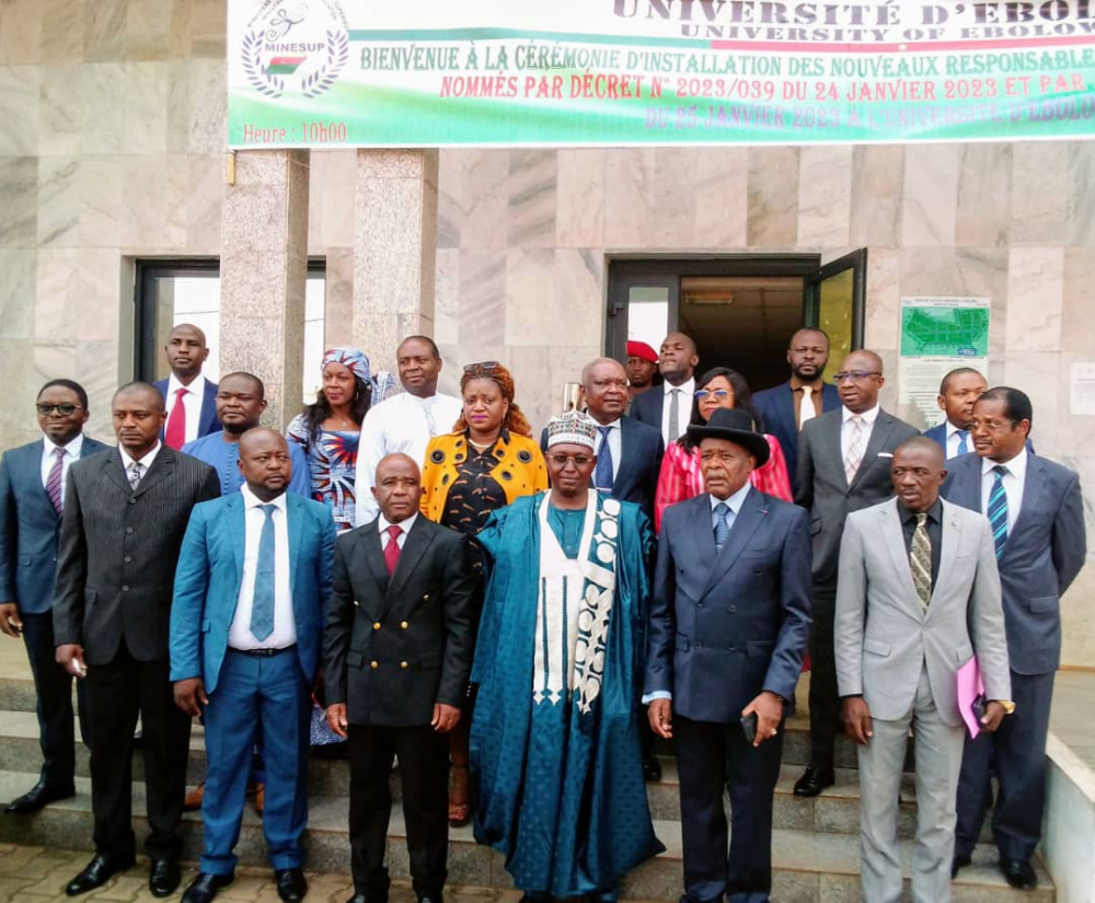 Les nouveaux responsables ont été appelés à s’investir pour la réussite des missions d’enseignement et de formation de l’Université d’Ebolowa. Les nouveaux responsables ont été appelés à s’investir pour la réussite des missions d’enseignement et de formation de l’Université d’Ebolowa.