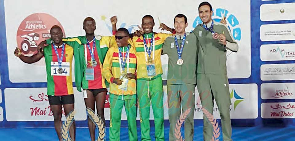 Bekale Mvondo Stéphane Bekai won gold and Atangana Ntsama Charles won silver in the 400m race for the visually impaired.
