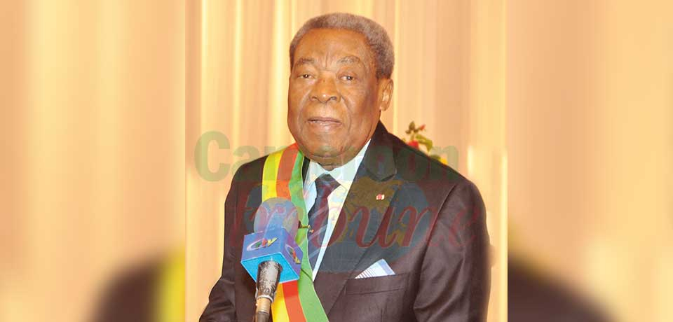 -The re-elected President of the Senate Marcel Niat Njifenji chairing part of the plenary sitting. -The re-elected President of the Senate Marcel Niat Njifenji chairing part of the plenary sitting.