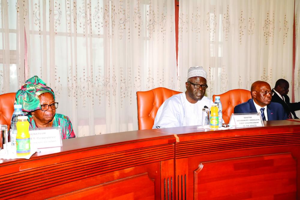 Aboubakary Abdoulaye chairing the deliberations.