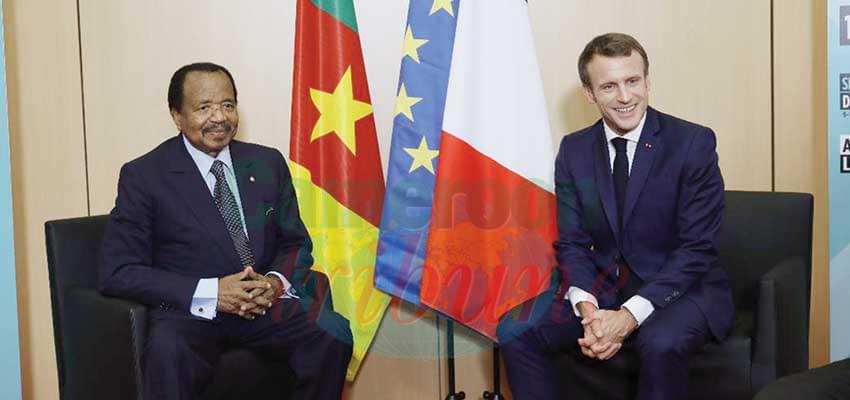 France-Cameroun :  tête à tête Paul Biya-Emmanuel Macron