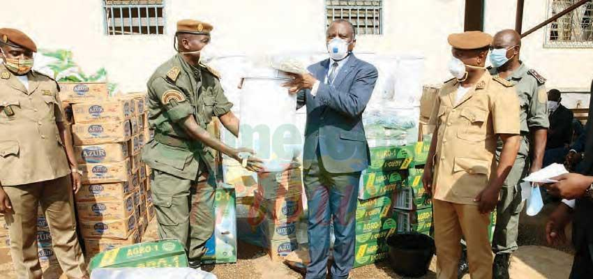 Kondengui Prison Offered Protective Materials