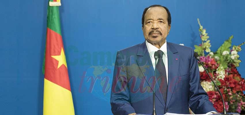 Paul Biya : « J’en appelle au patriotisme et au sens des responsabilités de tous. »