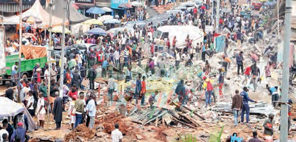 Assainissement à Yaoundé : des boutiques rasées à l’Avenue Kennedy