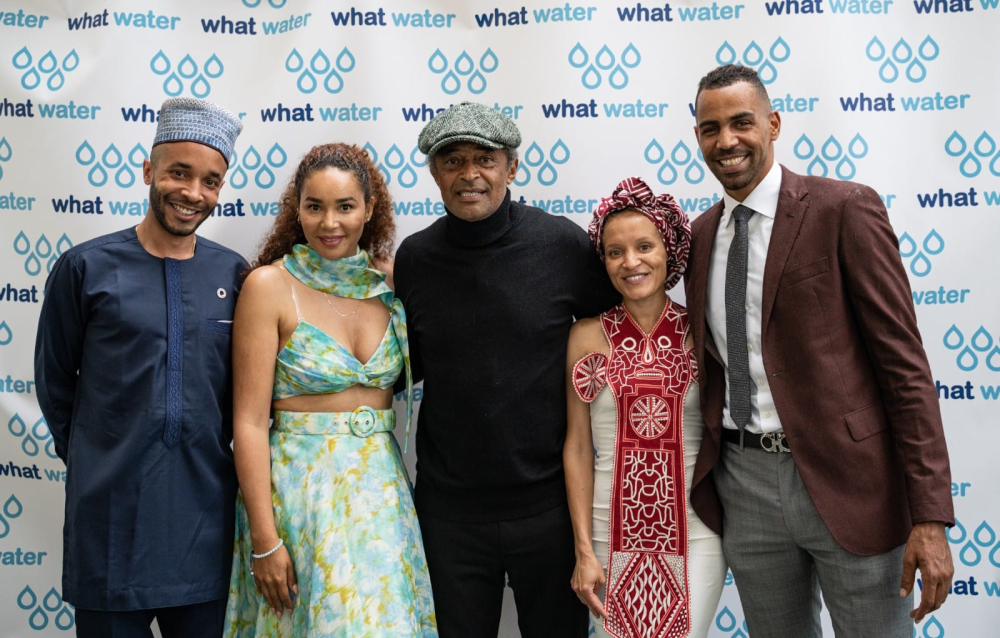 L’initiative de l’association What Water en vue de son lancement officiel en Suisse, le 9 juin dernier, était parrainée par Yannick Noah et Barthélémy Toguo.