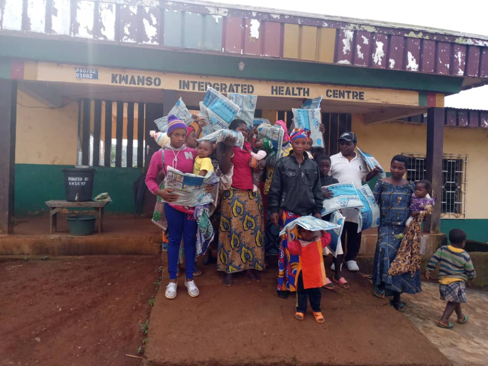 Close to 5,000 treated long-lasting mosquito bed nets were distributed to households with children less than 5 years old. Close to 5,000 treated long-lasting mosquito bed nets were distributed to households with children less than 5 years old.