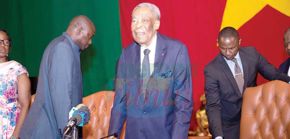 Sénat : Marcel Niat Njifenji réélu président