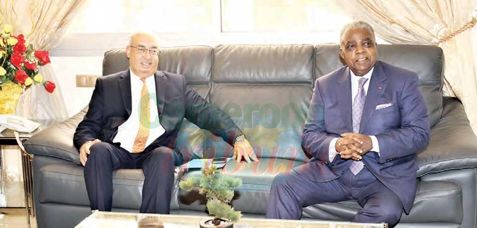 Salah Khaled a été reçu en audience par le ministre René Emmanuel Sadi hier à Yaoundé. Salah Khaled a été reçu en audience par le ministre René Emmanuel Sadi hier à Yaoundé.