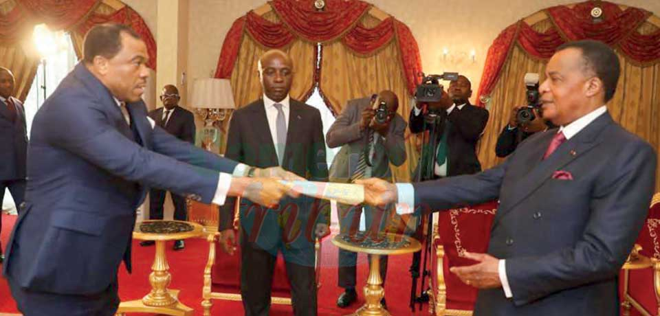 Diplomatie : le nouvel ambassadeur du Cameroun au Congo en poste