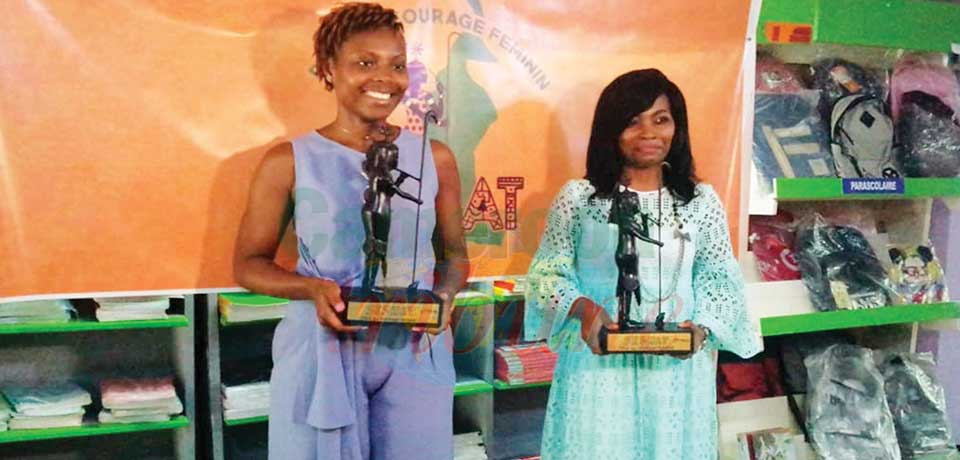 Clarence Yongo Griote et Kate Djiaha ont remporté respectivement le premier et deuxième prix du courage féminin Seshat