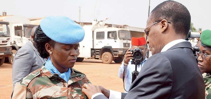 Soldiers Honoured with Medals, Epaulets