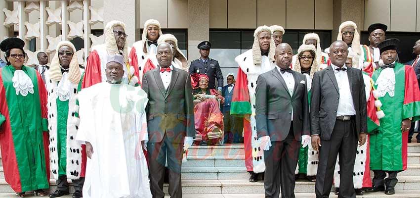 The solemn oath-taking ceremony at the Constitutional Council.