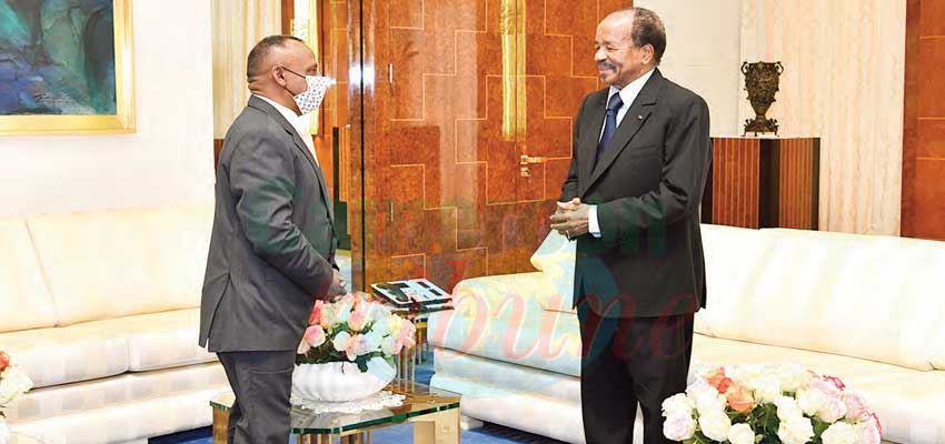 Envoyé spécial du président Gotabaya Rajapaksa, le haut-commissaire sri-lankais au Kenya, S.E Veluppillai Kananathan, a été reçu hier en audience par le président de la République, Paul Biya.