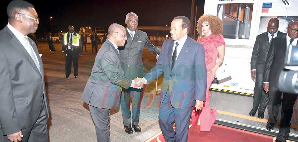 Paul Biya regagne Yaoundé